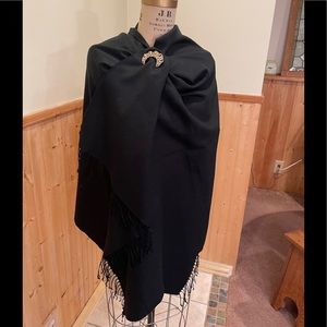 Classically beautiful black Pashmina scarf